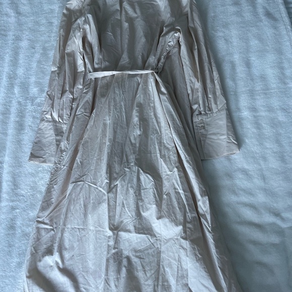 & Other Stories Cream Wrap Dress - Picture 10 of 11